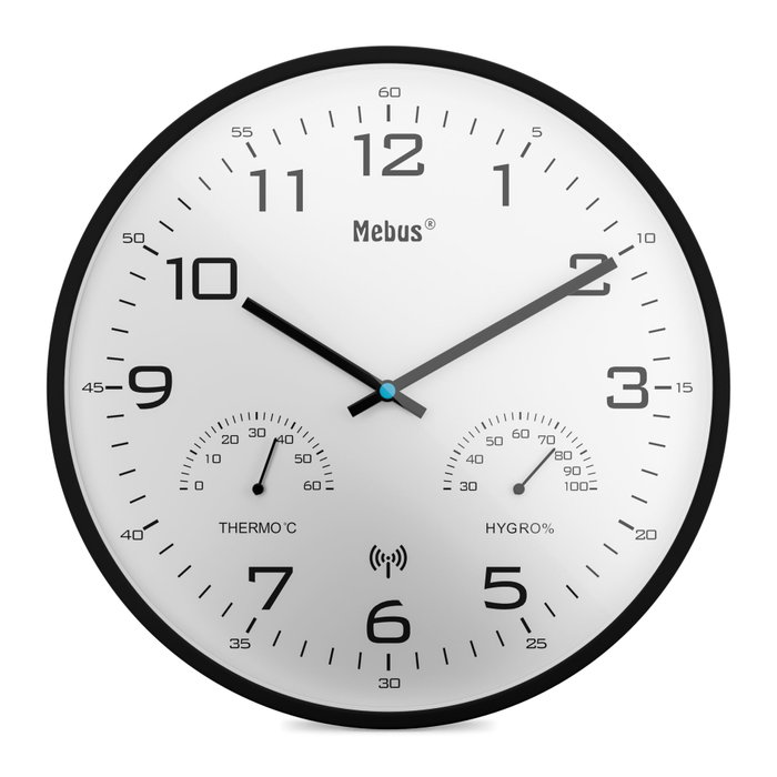 Mebus 52840 Horloge murale radio contrôlée Mebus 52840 Horloge murale radio contrôlée