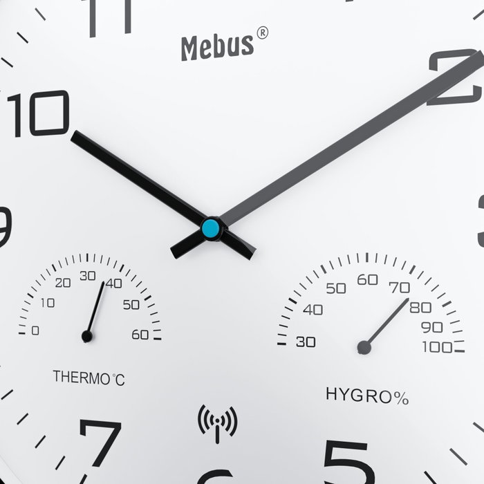 Mebus 52840 Horloge murale radio contrôlée Mebus 52840 Horloge murale radio contrôlée