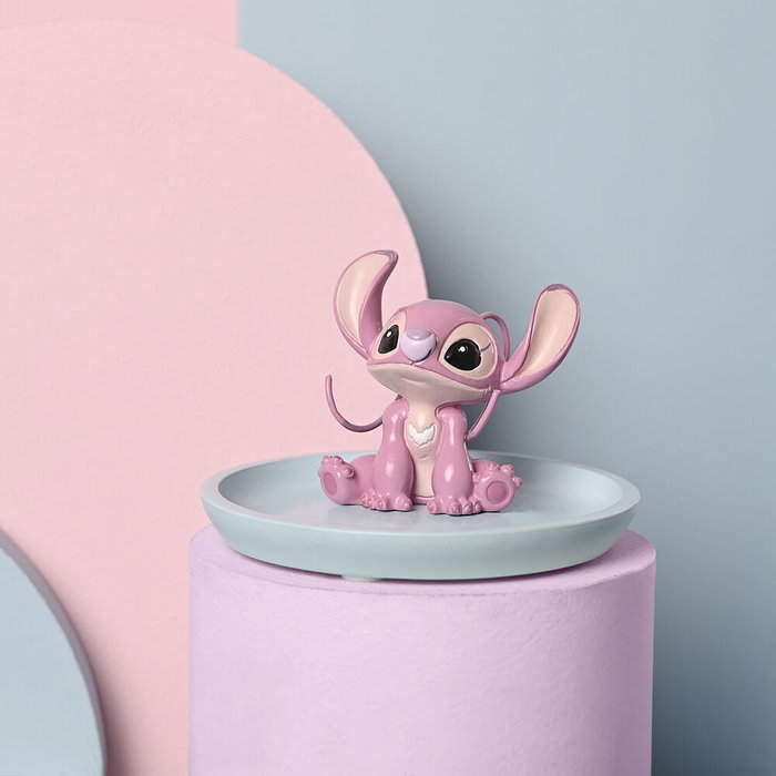 Disney - Assiette Décorative en Résine Angel Stitch - Pour Bijoux, Clés ou Petits Objets - Design Élégant et Joueur