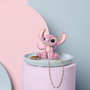 Disney - Assiette Décorative en Résine Angel Stitch - Pour Bijoux, Clés ou Petits Objets - Design Élégant et Joueur
