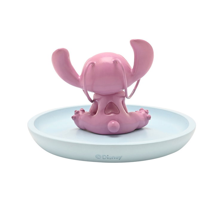 Disney - Assiette Décorative en Résine Angel Stitch - Pour Bijoux, Clés ou Petits Objets - Design Élégant et Joueur