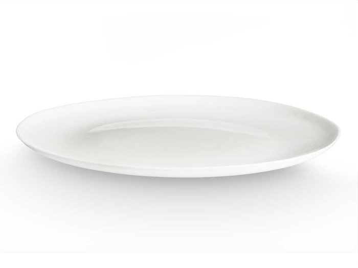 Vivalto Plat à pizza lisse opal 32 cm blanc (Set de 12)