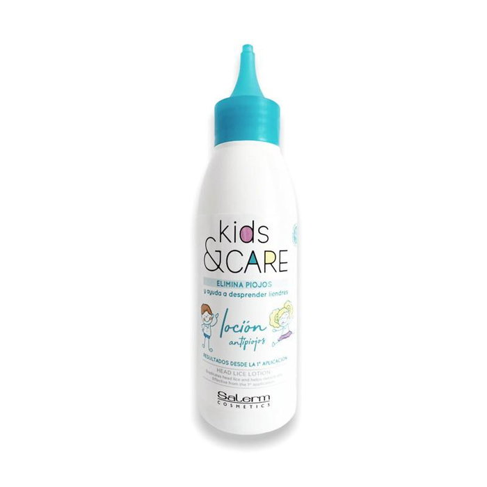 Salerm Kids & Care - Lotion Anti-Poux et Lentes - Élimine en 30 Min - 100 mL - Sans Parabens ni Phénoxyéthanol Salerm Kids & Care - Lotion Anti-Poux et Lentes - Élimine en 30 Min - 100 mL - Sans Parabens ni Phénoxyéthanol