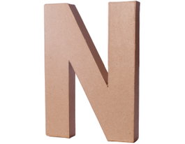 Innspiro Lettre N en papier mâché 20 cm