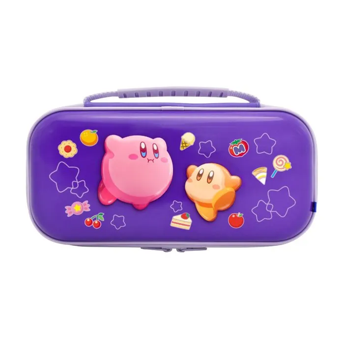 HORI Pochette rigide de protection Nintendo Switch 2 - Motif Kirby et Waddle Dee - Violet HORI Pochette rigide de protection Nintendo Switch 2 - Motif Kirby et Waddle Dee - Violet