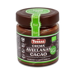 TORRAS Crème de cacao et noisettes bio avec huile d'olive 200g