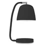 IAR Newport Lampe de table style nordique fer/finition caoutchouc 28cm abat-jour 11x13cm [IAR-NEWPORT/T/B]