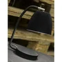 Lampe de Table Newport IAR-NEWPORT/T/B, Style Nordique, Fer/Finition Caoutchouc, 28cm/Abat-jour 11x13cm