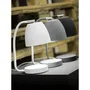 IAR Newport Lampe de table style nordique fer/finition caoutchouc 28cm abat-jour 11x13cm [IAR-NEWPORT/T/B]