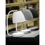 Lampe de Table Newport IAR-NEWPORT/T/B, Style Nordique, Fer/Finition Caoutchouc, 28cm/Abat-jour 11x13cm