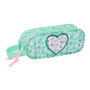 Trousse Fourre-Tout Double Safta Cuore Menthe 21 x 8 x 6 cm