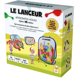 Topi Games Le Lanceur - Jeu de société d'adresse pour 1 à 20 joueurs - À partir de 7 ans - Défis de lancer