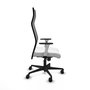 Piqueras y Crespo Chaise de Bureau Albacete Blanc et Noir
