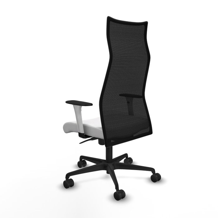 Piqueras y Crespo Chaise de Bureau Albacete Blanc et Noir