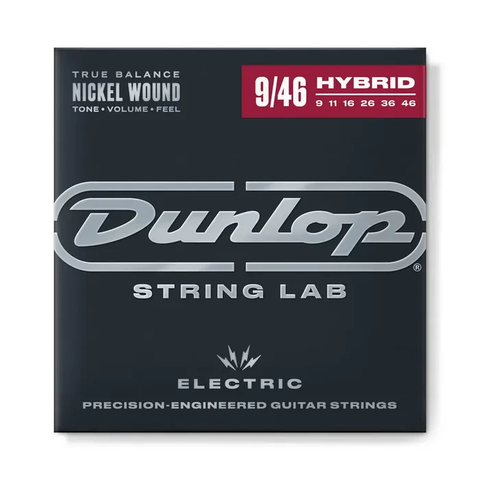 Dunlop jeu de cordes Nickel Light Heavy pour guitare électrique 09-46