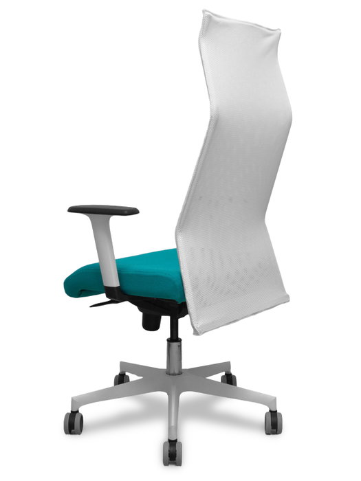 Chaise de Bureau Piqueras y Crespo 54BR65G Blanc Turquoise Chaise de Bureau Piqueras y Crespo 54BR65G Blanc Turquoise