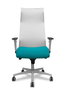 Chaise de Bureau Piqueras y Crespo 54BR65G Blanc Turquoise
