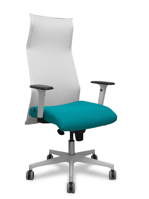 Chaise de Bureau Piqueras y Crespo 54BR65G Blanc Turquoise Chaise de Bureau Piqueras y Crespo 54BR65G Blanc Turquoise