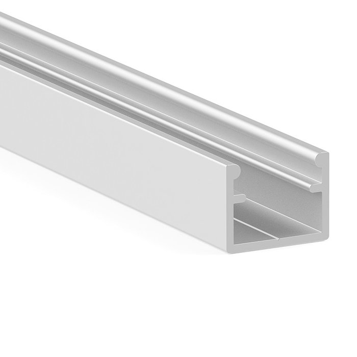 HERRAJES ALK Profil KOY+ pour éclairage LED, argent mat, 3 m HERRAJES ALK Profil KOY+ pour éclairage LED, argent mat, 3 m