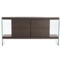 Buffet DKD Home Decor Marron Transparent Verre Noyer Bois MDF 160 x 45 x 80 cm