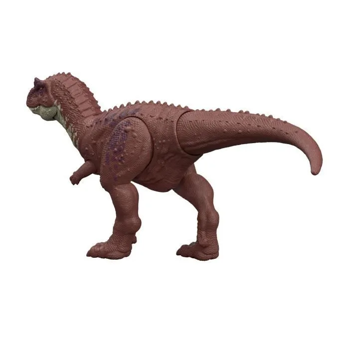 Jurassic World Figurine Aucasaurus Rugissement Féroce JGB88 - Dinosaure Articulé 32.5 cm avec Son et Interaction Numérique pour Enfants dès 4 ans