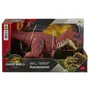 Jurassic World Figurine Aucasaurus Rugissement Féroce JGB88 - Dinosaure Articulé 32.5 cm avec Son et Interaction Numérique pour Enfants dès 4 ans