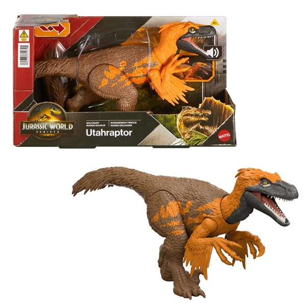 Mattel Jurassic World Figurine articulée Aucasaurus Rugissement féroce Mattel Jurassic World Figurine articulée Aucasaurus Rugissement féroce