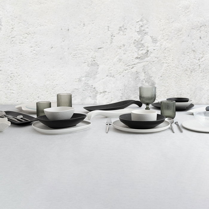 Assiette creuse Bidasoa Fosil Noir Céramique 27,5 x 25,7 x 3,6 cm (8 Unités) Assiette creuse Bidasoa Fosil Noir Céramique 27,5 x 25,7 x 3,6 cm (8 Unités)