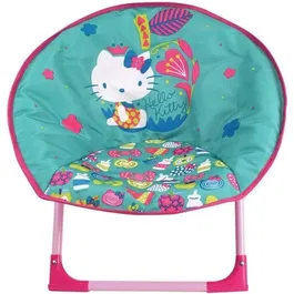 Fun House Siège Lune Pliant pour Enfant Hello Kitty - H 47 x L 54 x P 45 cm - Intérieur