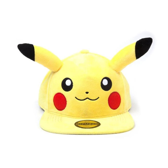Difuzed Pokémon Casquette Snapback Peluche Embarrassed Pikachu Difuzed Pokémon Casquette Snapback Peluche Embarrassed Pikachu