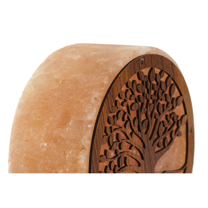 Lampe de bureau Home ESPRIT Arbre Marron Rose Bois Sel 15 W 220 V 16 x 7 x 18 cm
