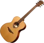 LAG Tramontane 170 Guitare Acoustique Auditorium Toute en Bois (Table Cèdre Rouge Massif, Fond et Éclisses Khaya) - Naturelle Brillant