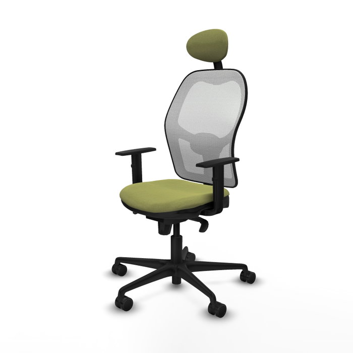 Piqueras y Crespo Chaise de Bureau Jorquera avec Appui-tête Vert Olive