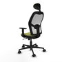 Piqueras y Crespo Chaise de Bureau Jorquera avec Appui-tête Vert Olive