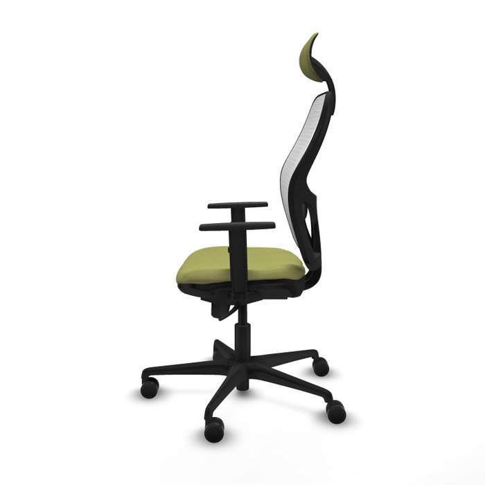 Piqueras y Crespo Chaise de Bureau Jorquera avec Appui-tête Vert Olive