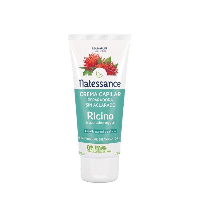 NATESSANCE Crème Capillaire Ricin Réparatrice 100ml NATESSANCE Crème Capillaire Ricin Réparatrice 100ml
