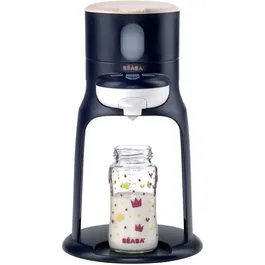 BEABA Bib'Expresso Prépare-Chauffe Biberon Petits Pots - Température Exacte Instantanée Bain-Marie - Bleu Nuit