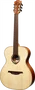 LAG Guitare Acoustique Nylon Auditorium Natural Table Abeto Massif Dos Caoba