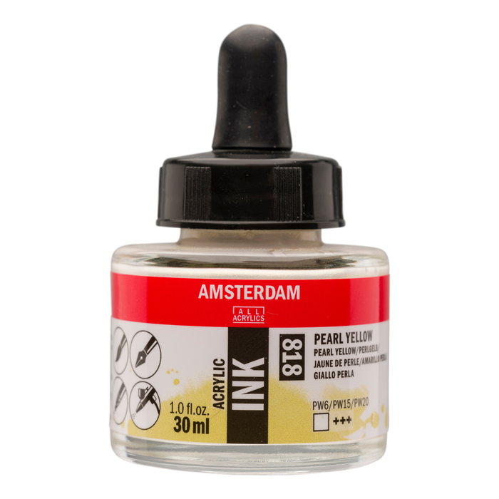 Amsterdam Peinture Acrylique Jaune Perle 818, 30 ml Amsterdam Peinture Acrylique Jaune Perle 818, 30 ml