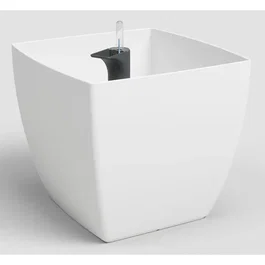 ARTEVASI Pot de fleurs Siena SWS 40 MA - Intérieur/extérieur en plastique - Ø40 x H36 cm - 41,5 L - Blanc