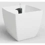 ARTEVASI Pot de fleurs Siena SWS 40 MA - Intérieur/extérieur en plastique - Ø40 x H36 cm - 41,5 L - Blanc