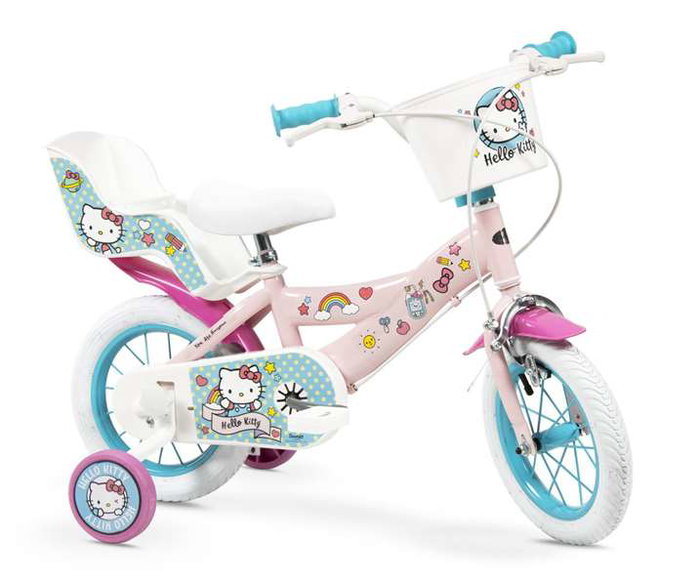 Toimsa Bicicleta 12" Hello Kitty - Vélo enfant 12 pouces pour 3 ans et plus - En fer Toimsa Bicicleta 12" Hello Kitty - Vélo enfant 12 pouces pour 3 ans et plus - En fer