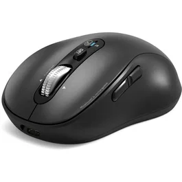 Port Designs 900720 EXPERT - Souris sans fil Bluetooth professionnelle, rechargeable, connectable à 3 appareils, grise