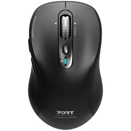 Port Designs 900720 EXPERT - Souris sans fil Bluetooth professionnelle, rechargeable, connectable à 3 appareils, grise