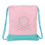 Sac à dos serré par des ficelles Benetton Dolce Multicouleur 35 x 40 x 1 cm