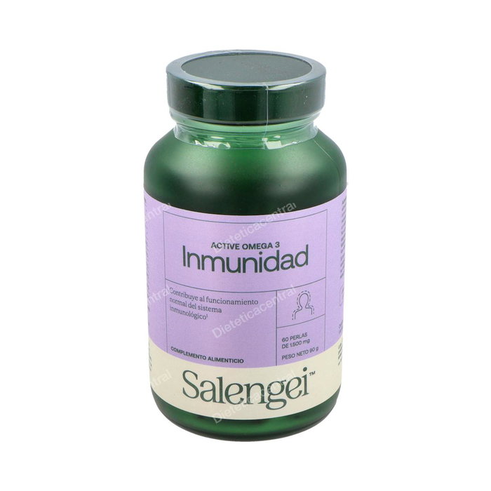 Salengei Active Omega 3 Inmunidad 60 Perles - Complément Alimentaire Immunité Oméga-3 EPA Vitamines C D K Zinc Sélénium Salengei Active Omega 3 Inmunidad 60 Perles - Complément Alimentaire Immunité Oméga-3 EPA Vitamines C D K Zinc Sélénium