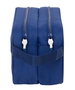 Safta FC Barcelone - Nécessaire de voyage avec 2 fermetures éclair, 26x15x12.5 cm, bleu marine - Adaptable au chariot