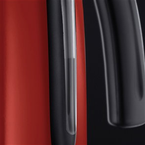 Russell Hobbs 20412-70 Hervoir électrique Colours Plus+, Rouge - 1.7 L, Ébullition rapide, Bec verseur de précision, Finitions brillantes