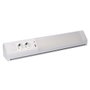 Edm Réglette LED Blanche 5-10W avec Prises et USB