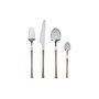 DKD Home Decor Couverts Naturel Argenté en Acier Inoxydable (16 pièces)